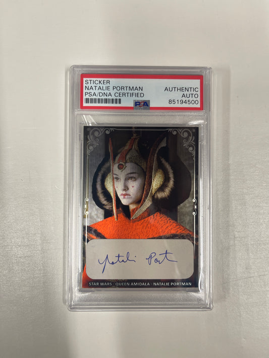 NATALIE PORTMAN - CUSTOM METAL CARD CUT - PSA/DNA - E