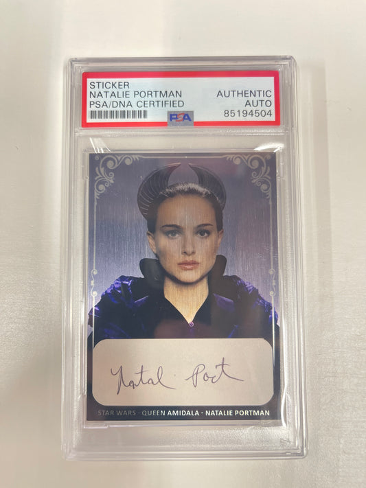 NATALIE PORTMAN - CUSTOM METAL CARD CUT - PSA/DNA - A