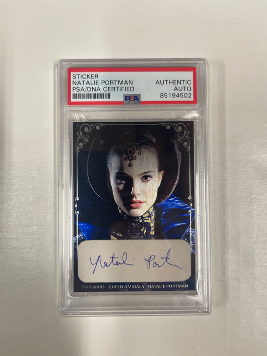 NATALIE PORTMAN - CUSTOM METAL CARD CUT - PSA/DNA - C