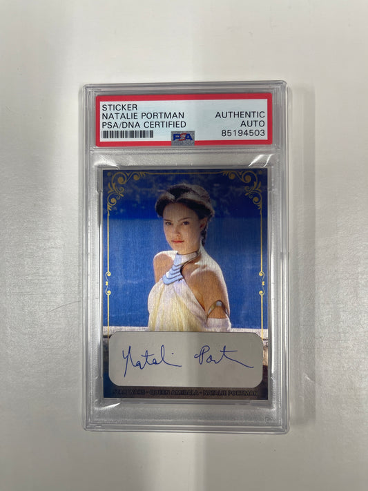 NATALIE PORTMAN - CUSTOM METAL CARD CUT - PSA/DNA - B