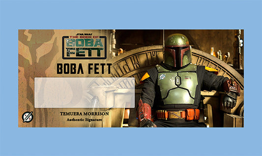 Temuera Morrison - BOBA FETT / JANGO FETT - PLAQUES - BRUSHED METAL