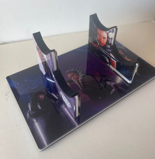 STAR WARS IMAGE LIGHTSABER STAND - AHSOKA TANO - DUAL