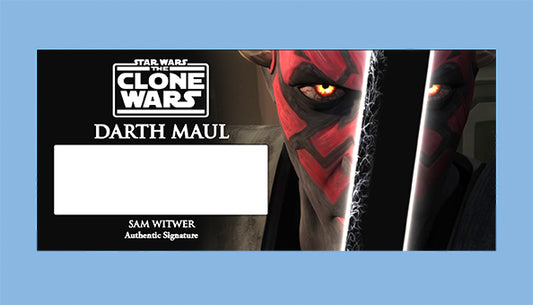 SAM WITWER - DARTH MAUL - PLAQUES - BRUSHED METAL