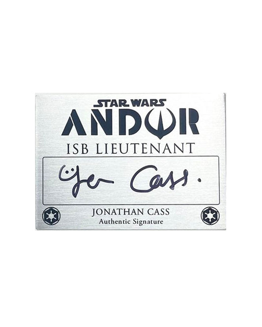 JONATHAN CASS - ISB LIEUTENANT - ANDOR - 2.5x3.5 PLAQUE