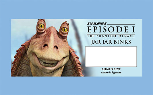 AHMED BEST - JAR JAR BINKS - PLAQUES - BRUSHED METAL