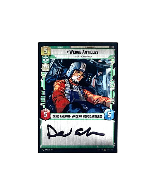 DAVID ANKRUM - WEDGE ANTILLES - X-WING COMIC 2.5x3.5 PLAQUE